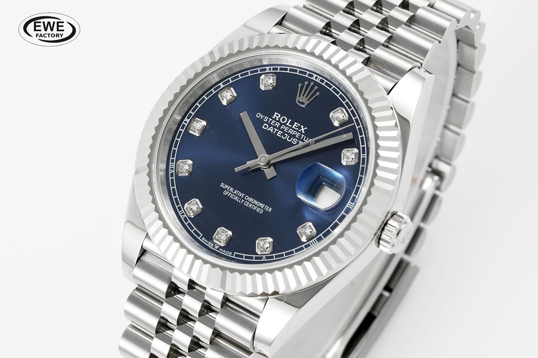 Rolex EWE Factory Datejust 41mm Men Watch, 3235 Automatic Movement, 904L Steel