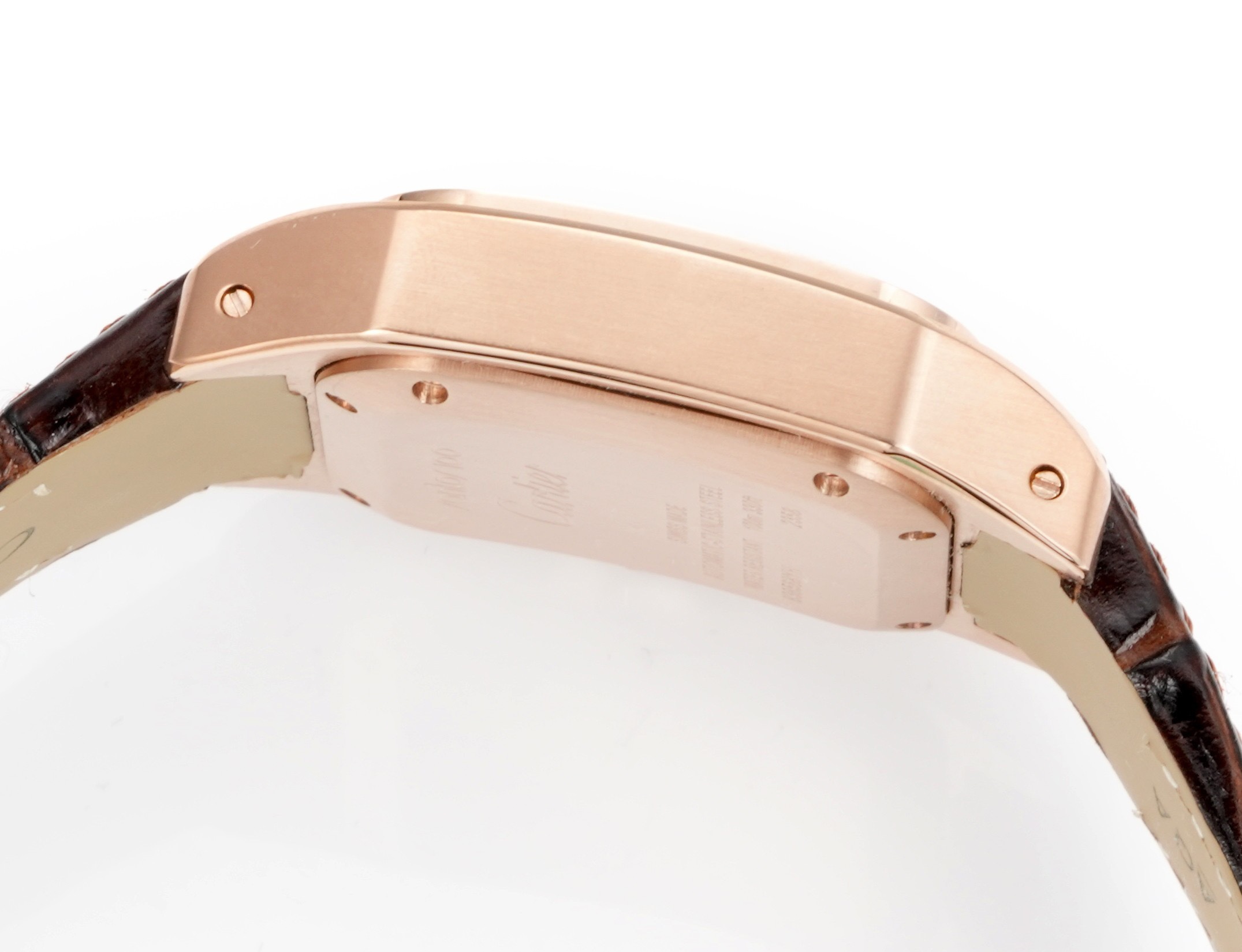 Cartier Santos 100th Anniversary Ladies Watch, Full Paved Diamond Bezel, 35.6mm