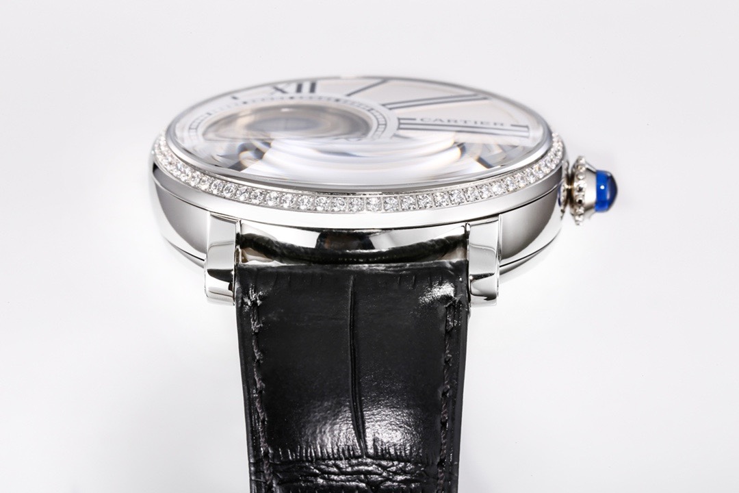 Cartier Rotonde de Cartier Mysterious Watch, Floating Hands Design, 42.5mm, MC 9981 Manual & Automatic Integrated Movement
