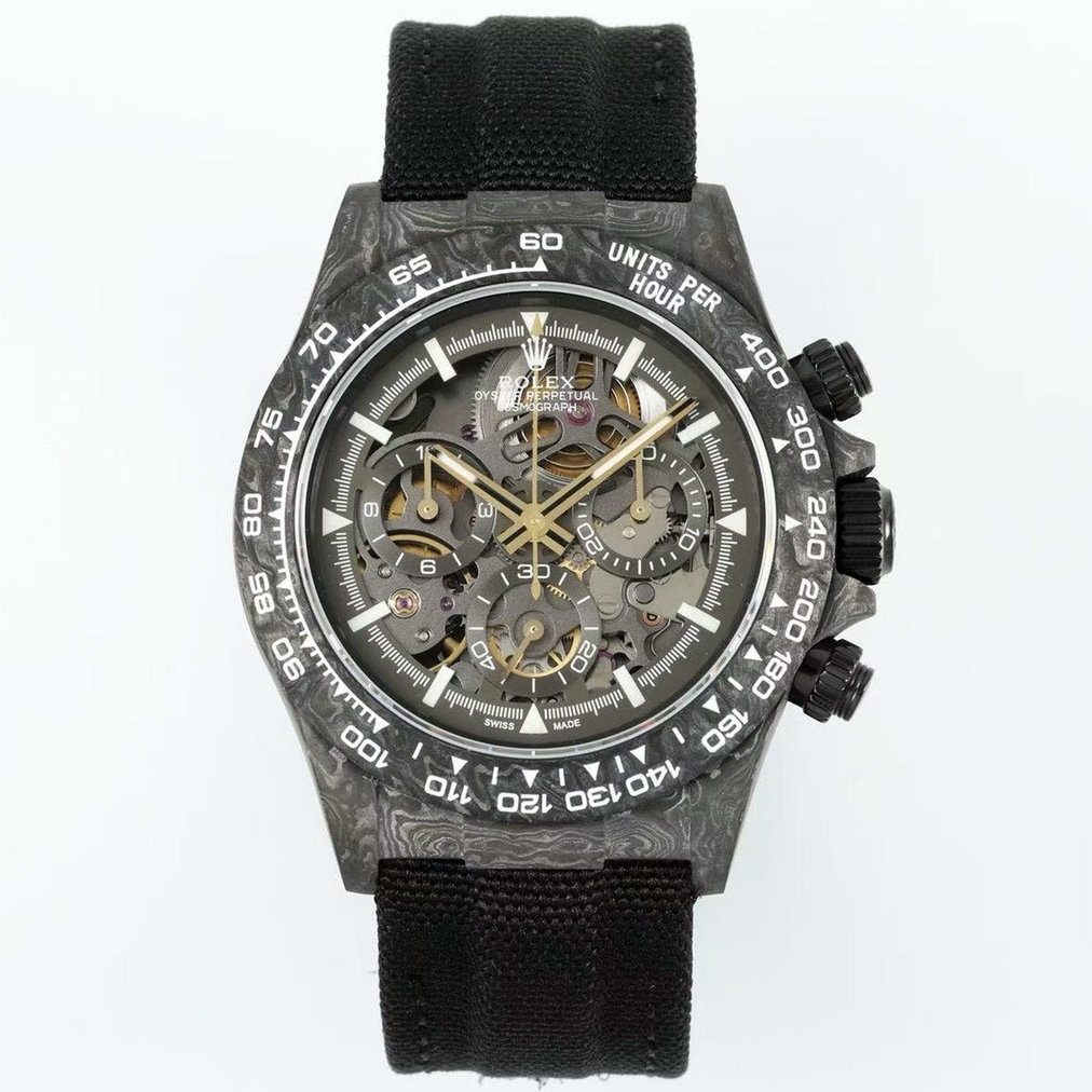 Rolex Diw Carbon Skeleton Chronograph
