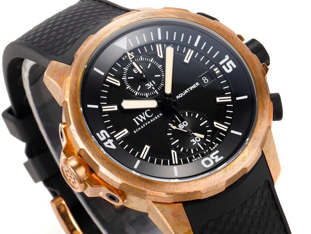 IWC Aquatimer Chronograph Watch 44mm | Quick Release Fluororubber Strap