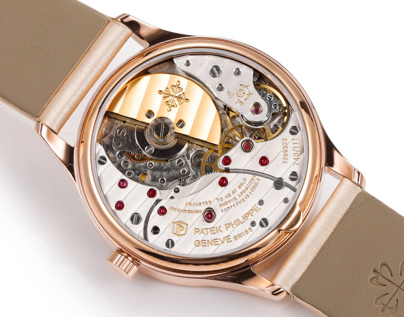 Patek Philippe Calatrava Ladies Watch 35mm | Slim Cal.240 Automatic Guilloché Dial Watch
