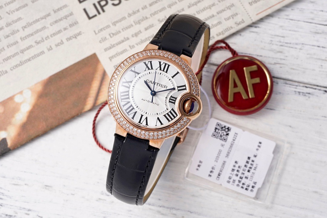 Cartier Ballon Bleu AF Upgraded 33mm Women Automatic Wristwatch