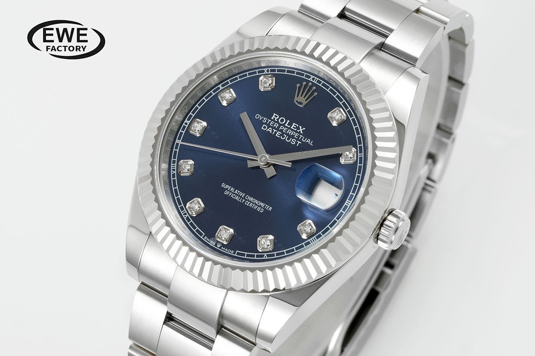 Rolex EWE Factory Datejust 41mm Men Watch, 3235 Automatic Movement, 904L Steel