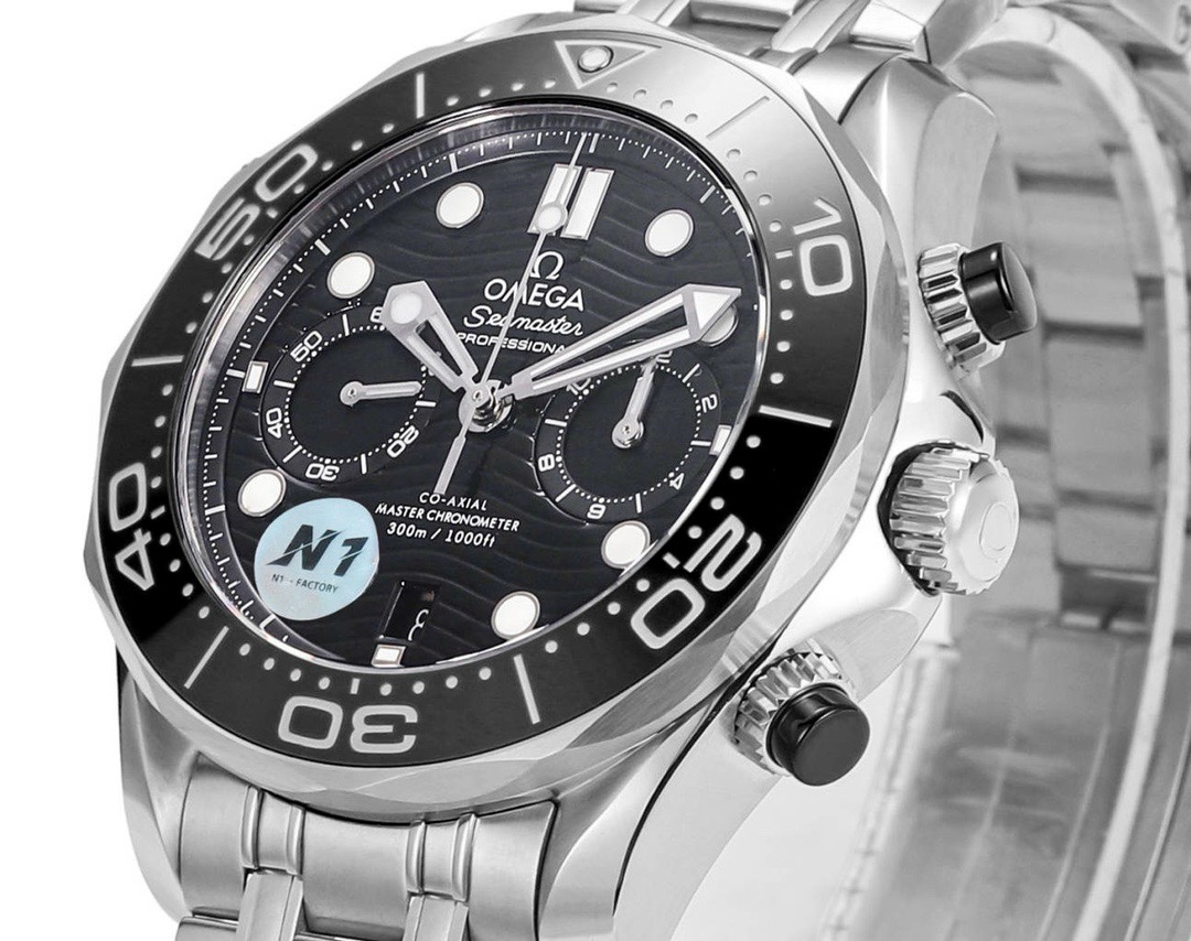 OMEGA Seamaster 300 Chronograph 44mm Dive Watch Cal.9900 Full Function Ceramic Bezel