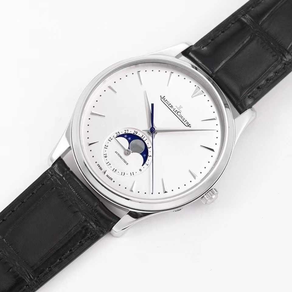 Premium Handcrafted Moon Phase Dress Watch 39mm Automatic Mechanical Timepiece