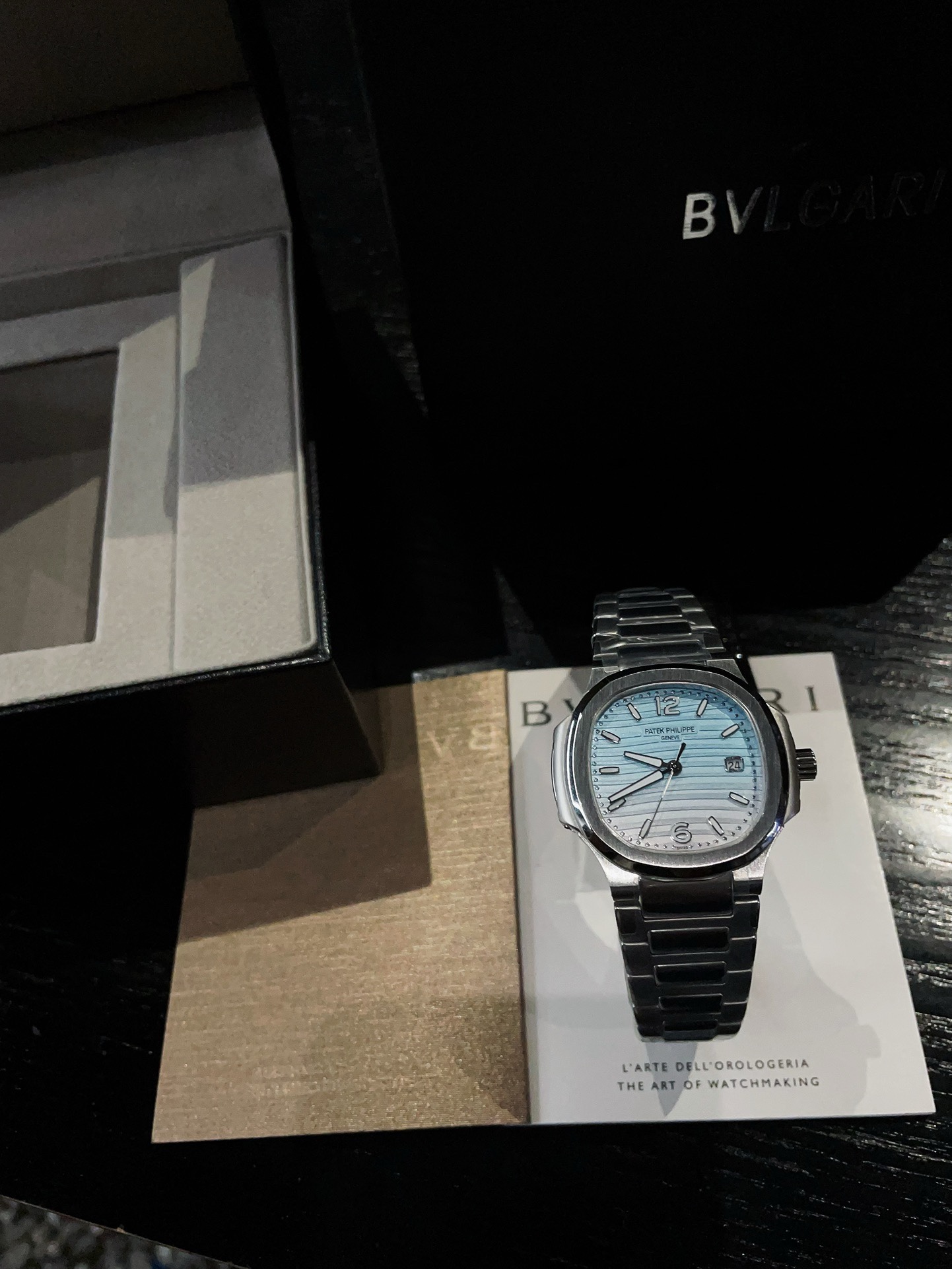 Patek Philippe Nautilus 7118 Women Watch 35mm, Gradient Color Dial Steel Band