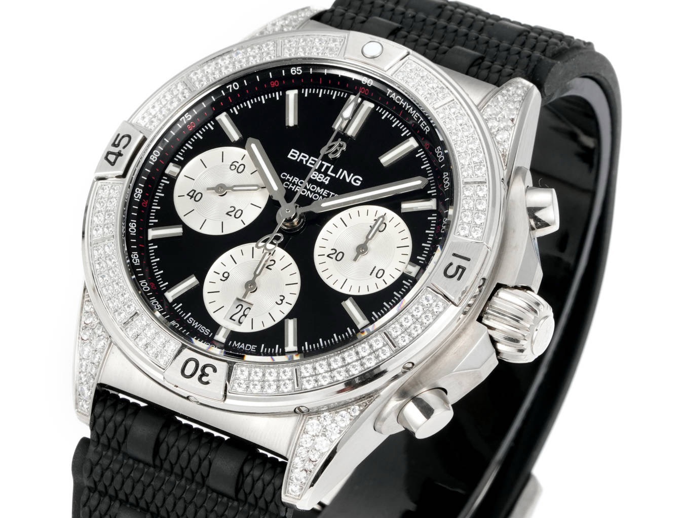 Breitling Chronomat Super Clone Watch | B01 Automatic Chronograph Movement, Diamond Bezel, 42mm