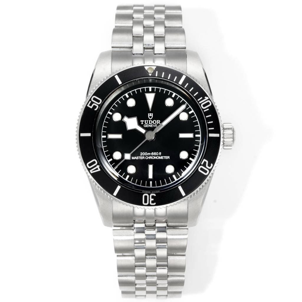 Tudor Black Bay GMT Automatic Diver Watch 41mm, Domed Sapphire Crystal, Rivet Stainless Steel Bracelet, Multiple Ceramic Bezel Color Options