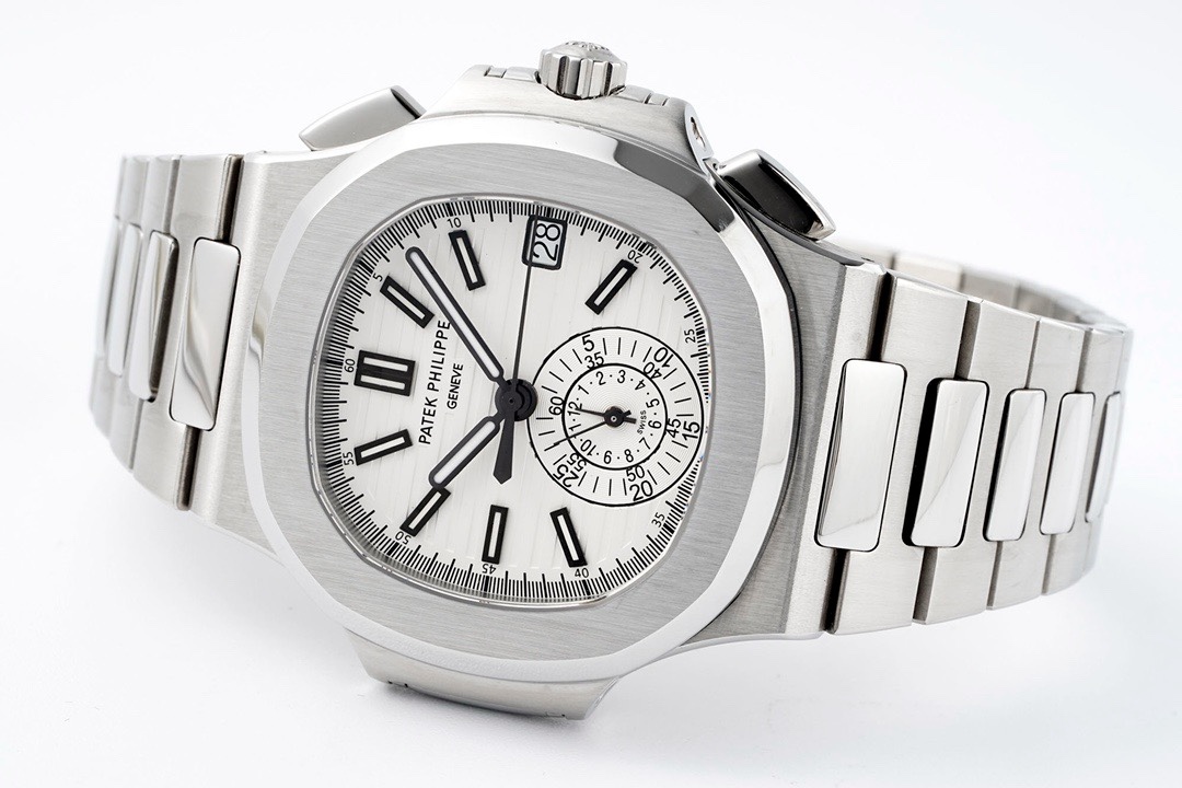 Patek Philippe Nautilus 5980 Chronograph Watch, 40.5mm, Real Working Small Second & Chronograph Functions