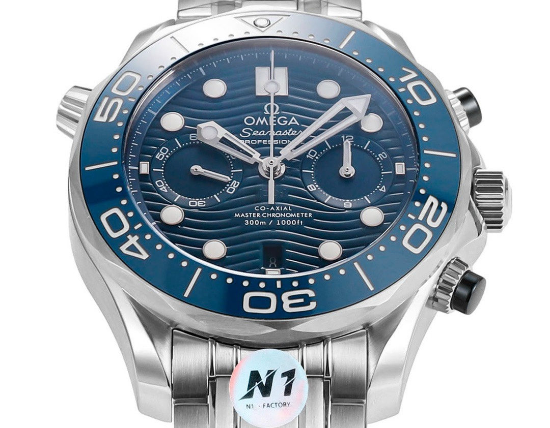 OMEGA Seamaster 300 Chronograph 44mm Dive Watch Cal.9900 Full Function Ceramic Bezel