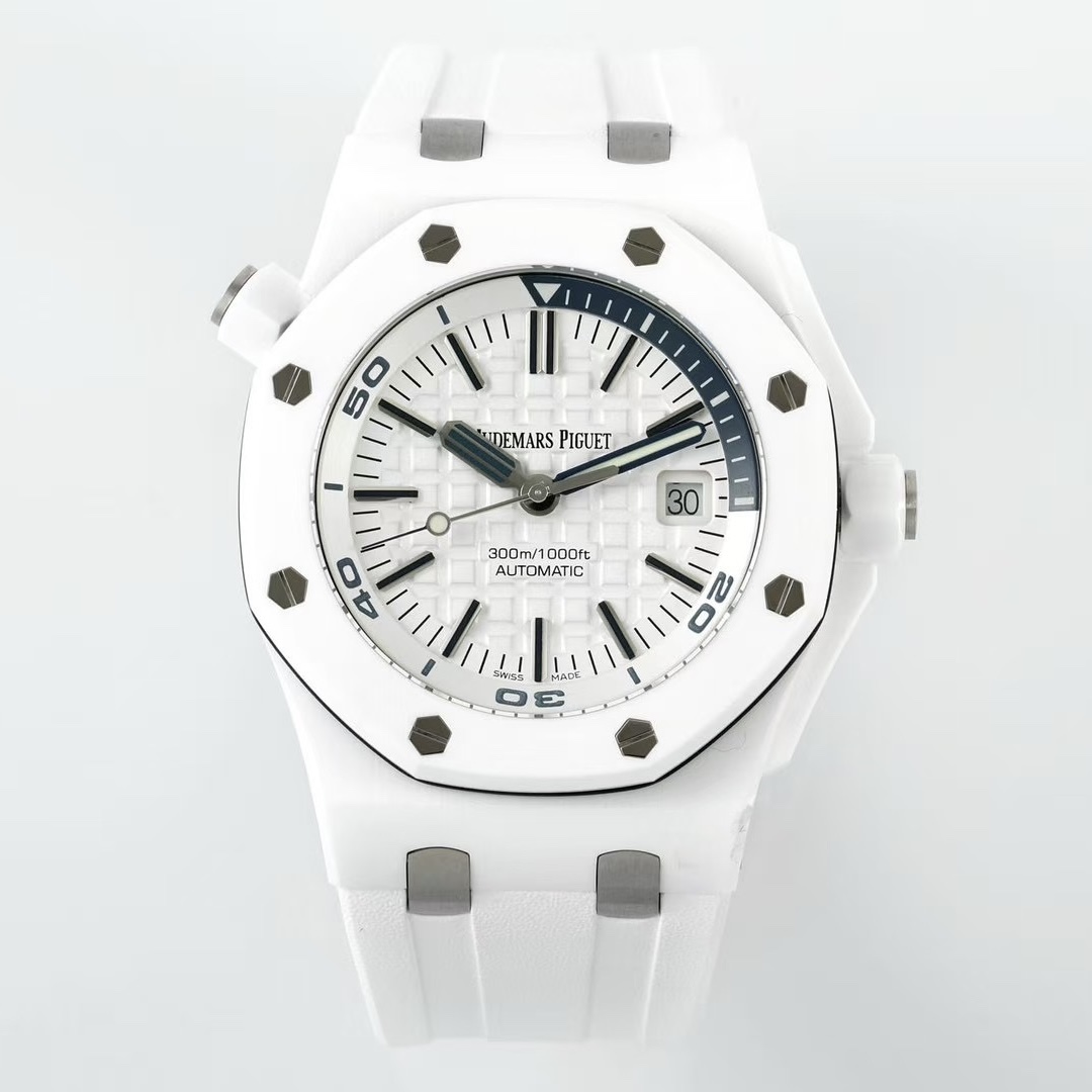 Audemars Piguet Royal Oak Offshore APS‑Factory 15707CE White‑Ceramic Automatic Dive Watch