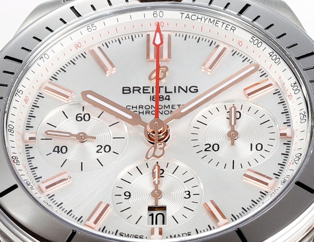 Breitling Chronomat Automatic Watch | BLS New Release 42mm Tricolor Arrows Pilot Watch