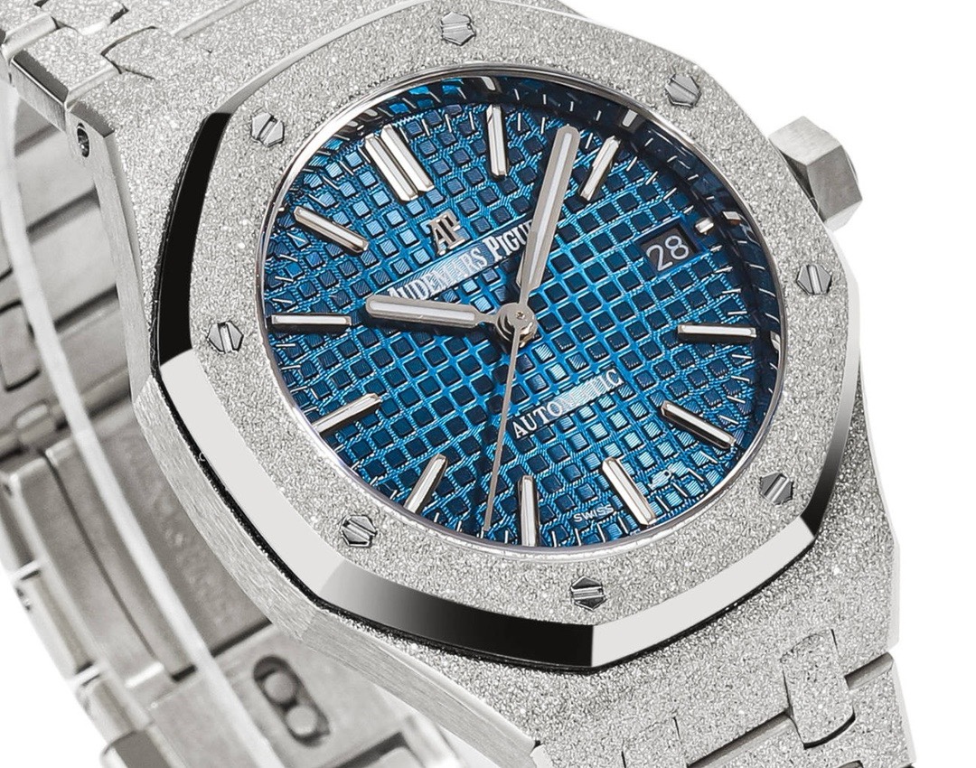 Audemars Piguet Royal Oak 37mm 15454 Frosted Gold Ladies Automatic Watch
