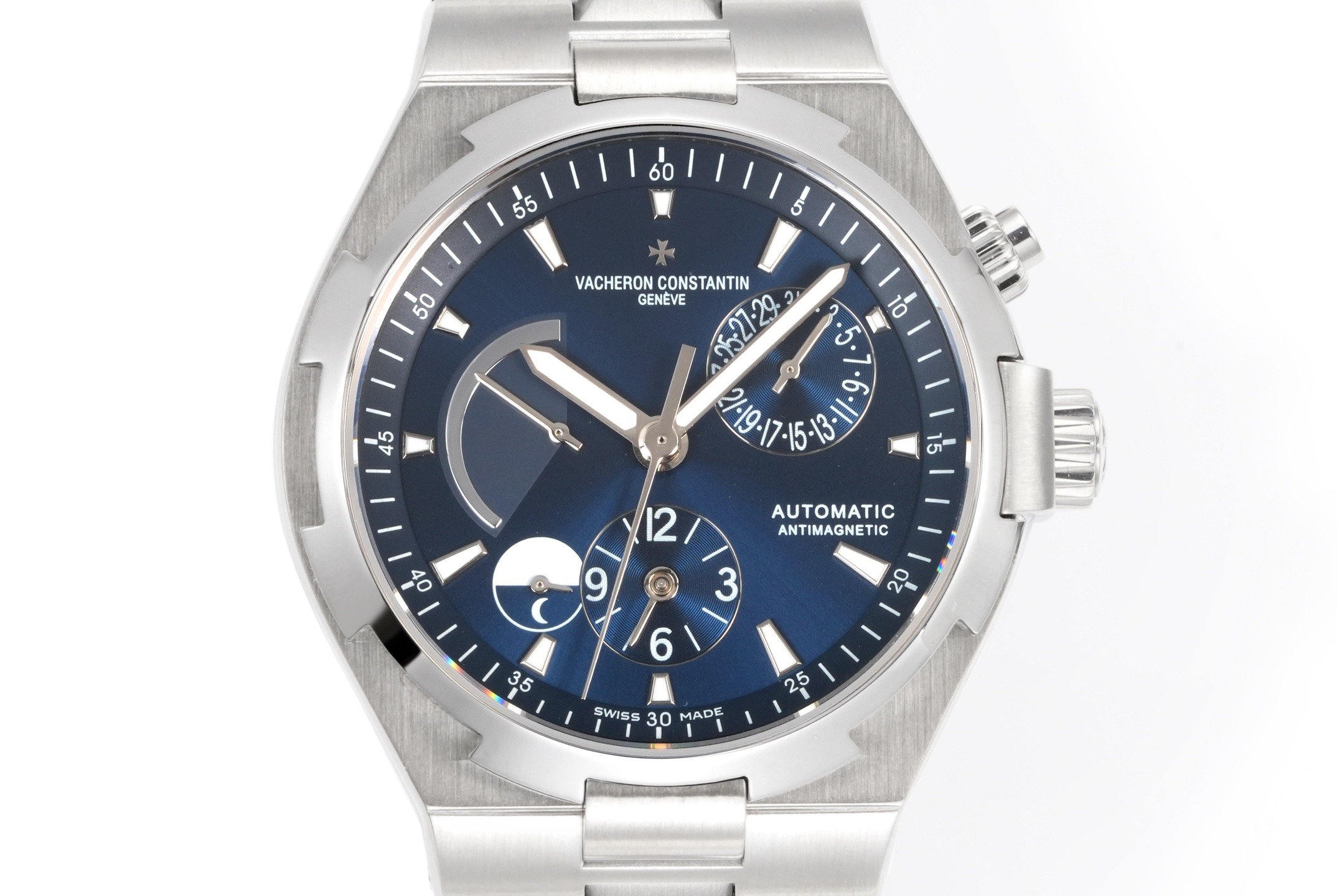 Vacheron Constantin Overseas RW4 Multifunctional Mechanical Watch, 42mm Stainless Steel Casual Business Gentleman Wristwatch