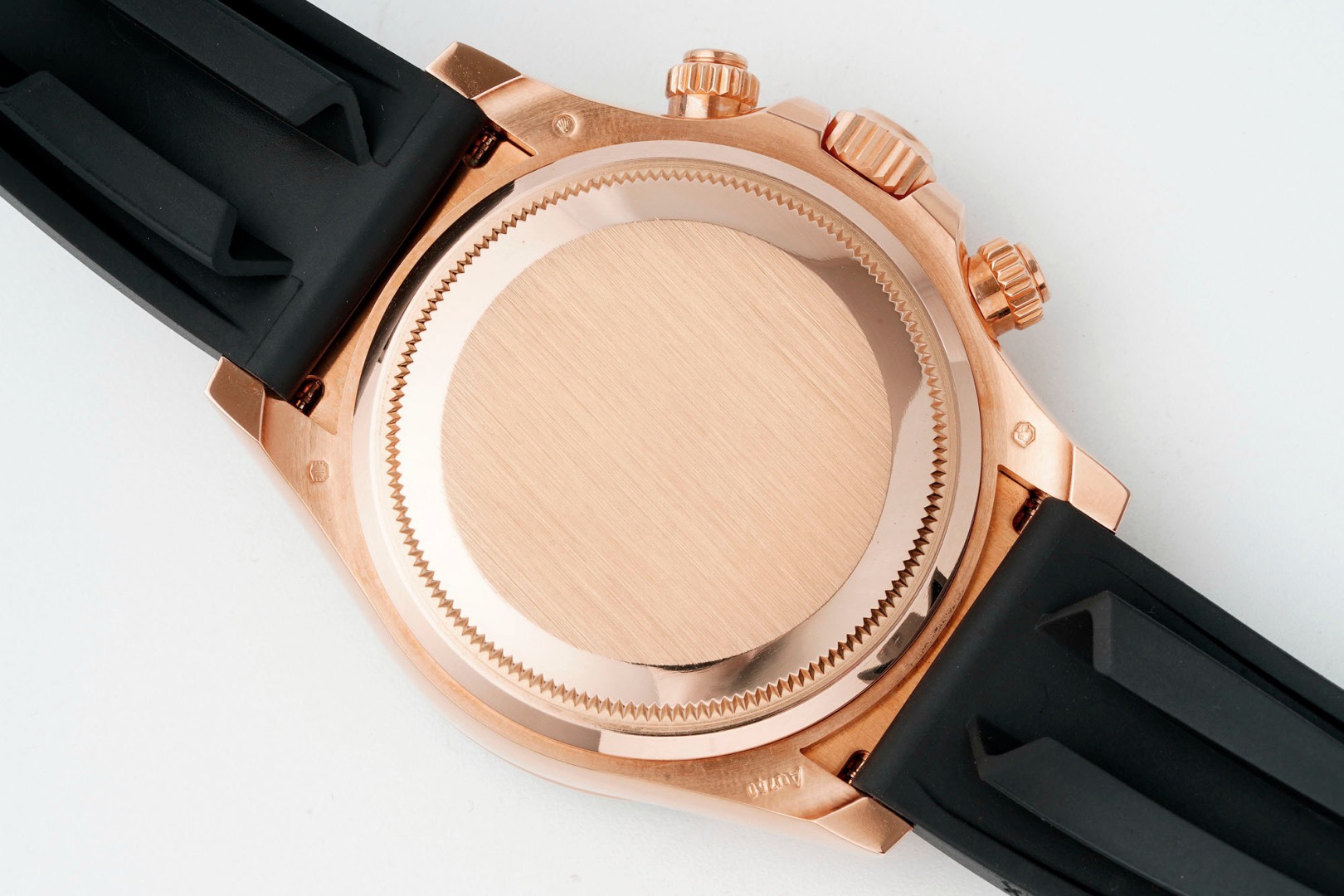 Rolex Cosmograph Daytona 18K Gold Plated Automatic Chronograph Watch Rubber Strap