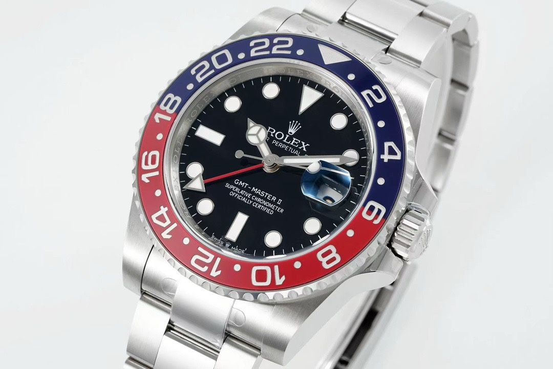 Rolex GMT Travel Watch 904L Steel Cal.3285 Movement