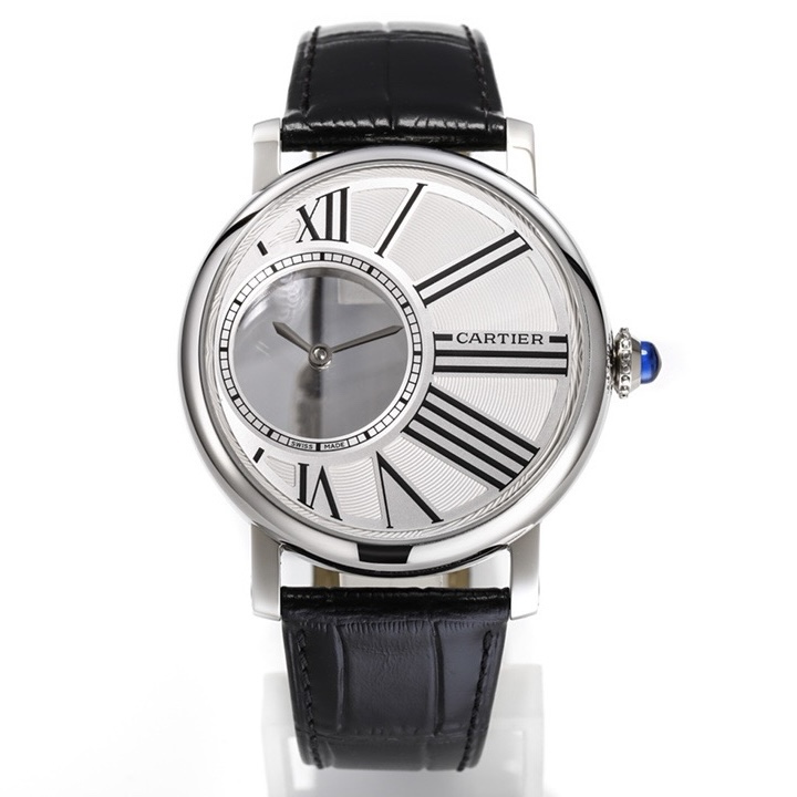 Cartier Rotonde de Cartier Mysterious Watch, Floating Hands Design, 42.5mm, MC 9981 Manual & Automatic Integrated Movement