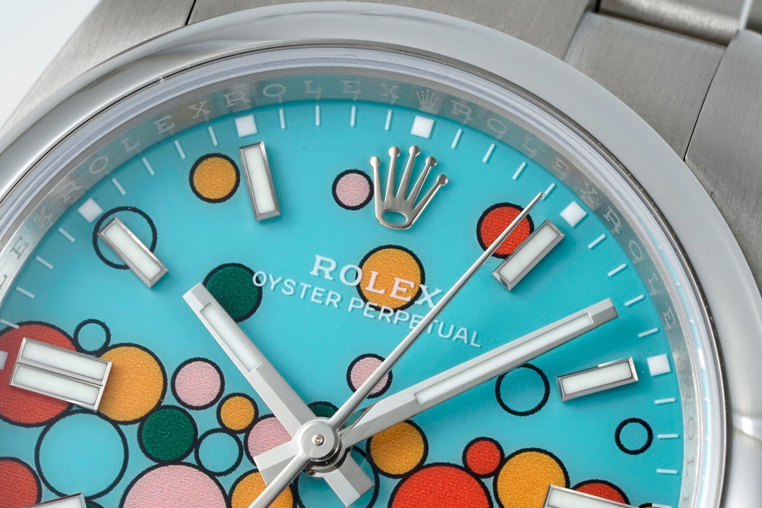 Rolex Oyster Perpetual 41mm Turquoise Celebration Bubble Dial | EWE Cal.3230