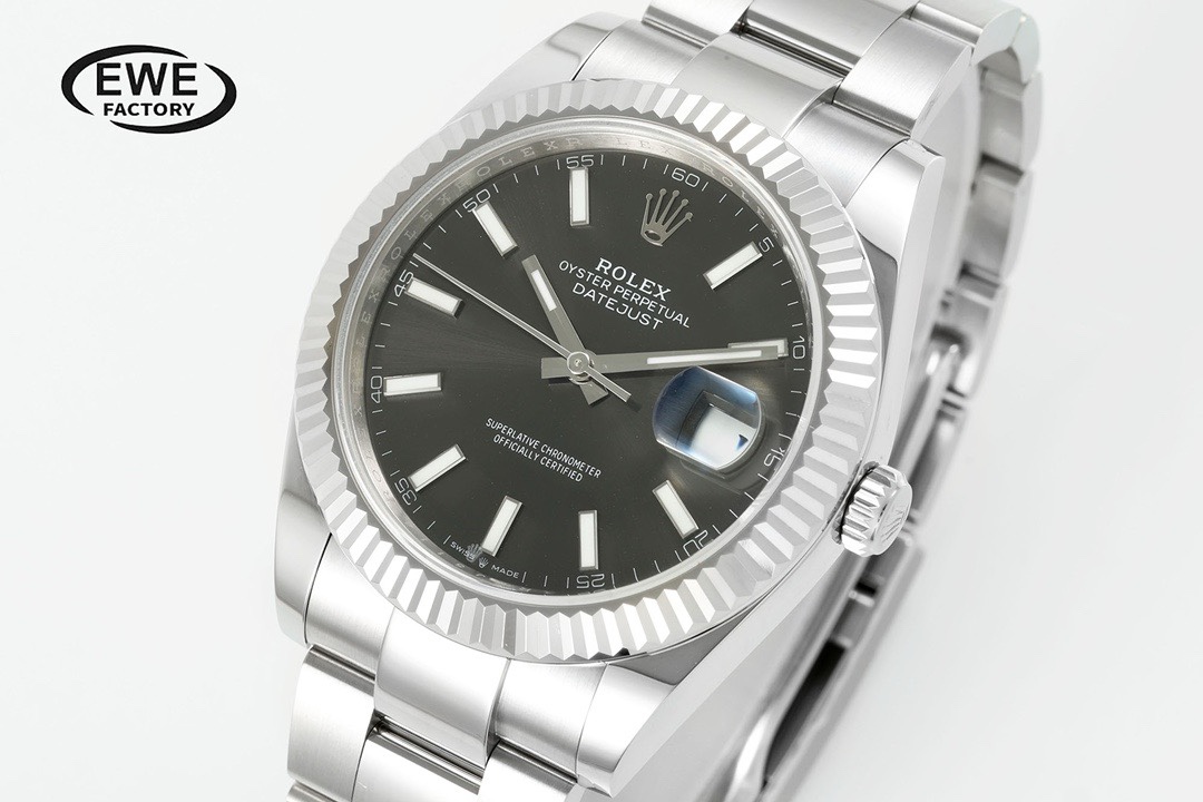 Rolex EWE Factory Datejust 41mm Men Watch, 3235 Automatic Movement, 904L Steel
