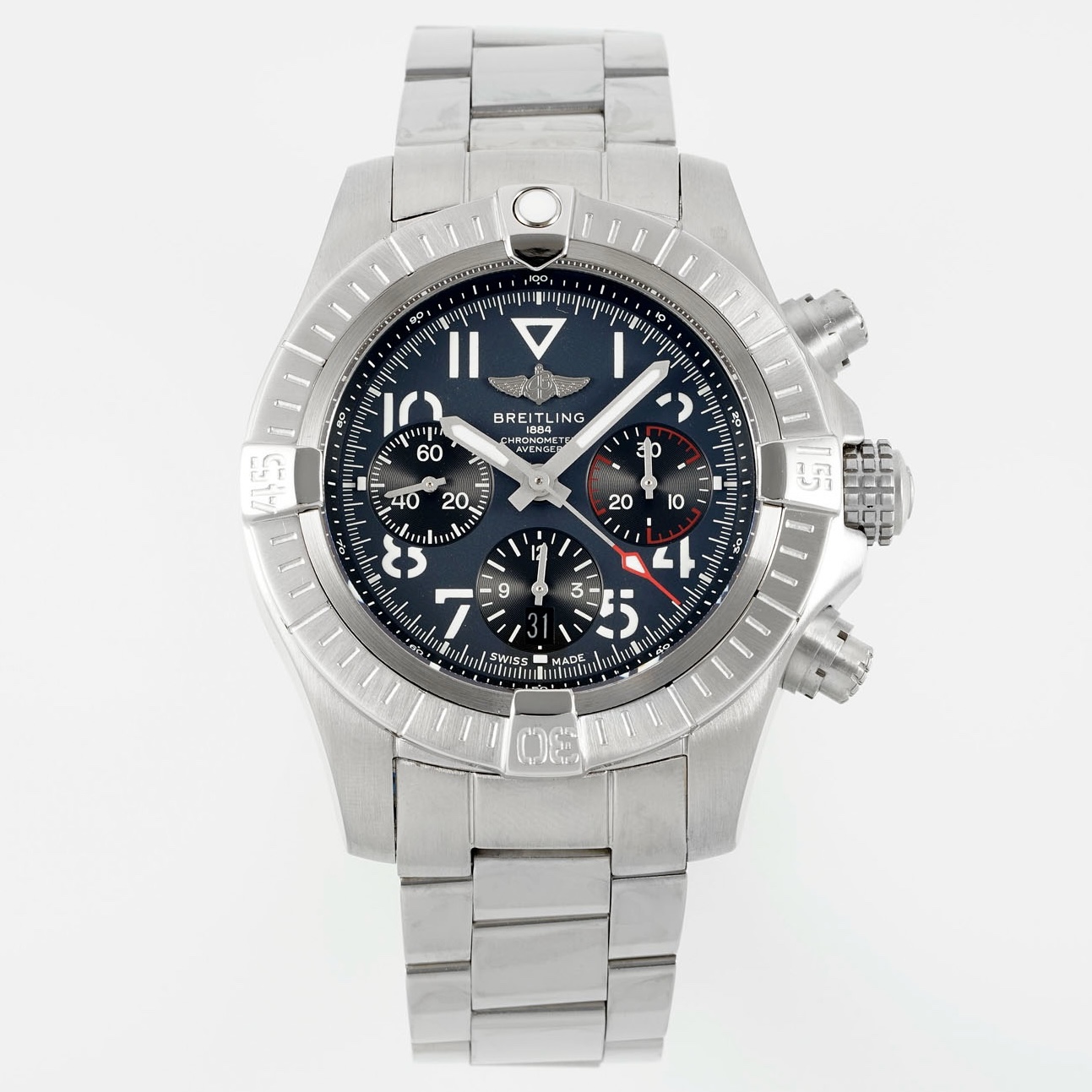 BREITLING Avenger B01 Chronograph 45mm Pilot Watch | BLS Factory Cal.B01 Modified Movement