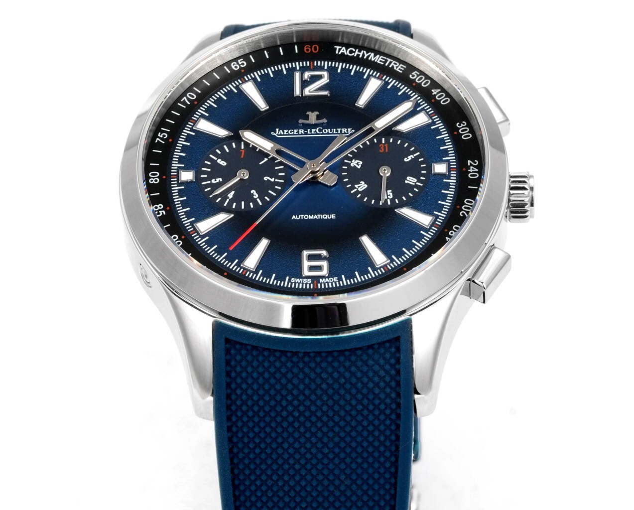 Jaeger-LeCoultre Polaris Chronograph Automatic Watch 42mm Rubber Strap