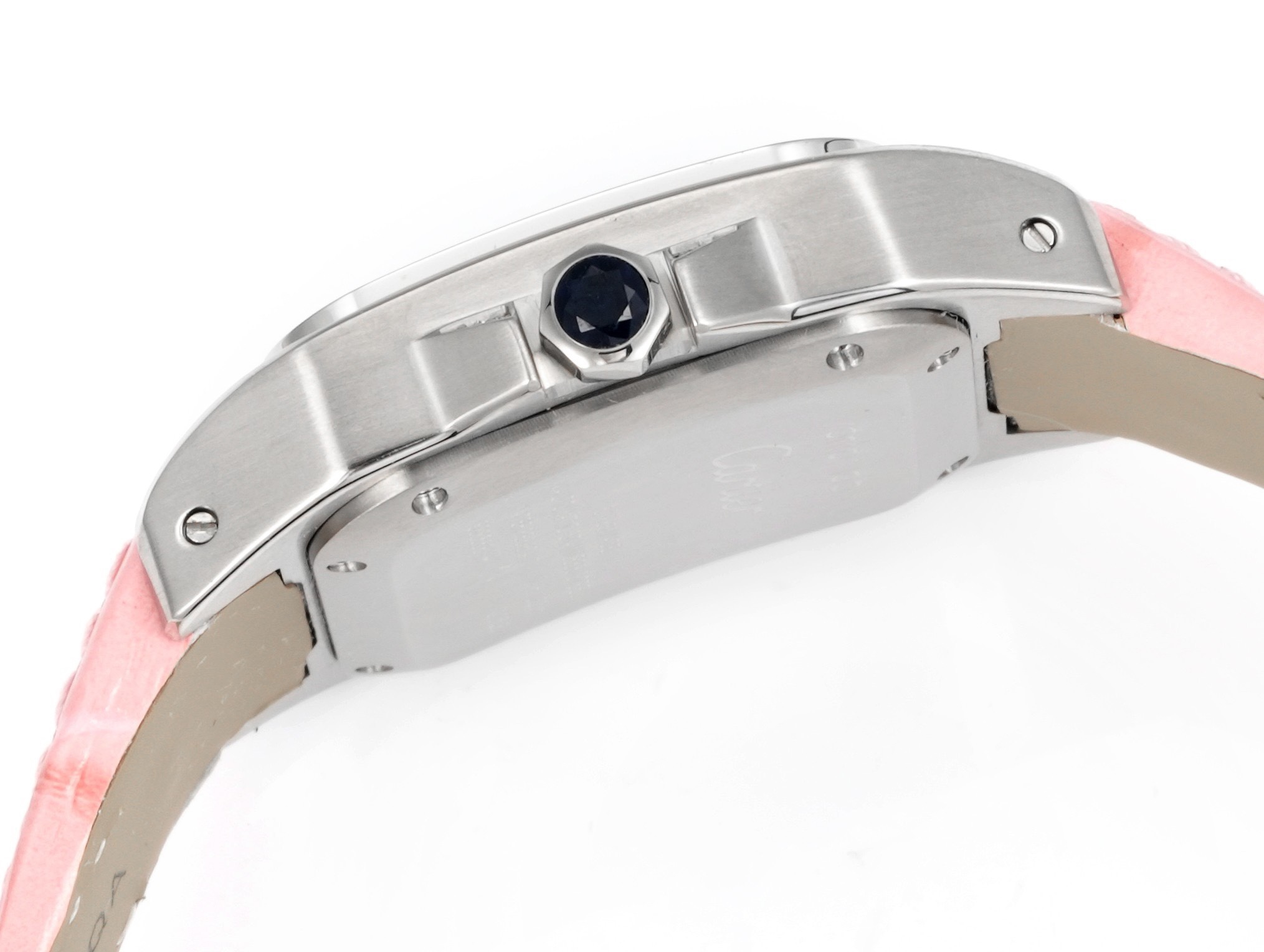 Cartier Santos 100th Anniversary Ladies Watch, Full Paved Diamond Bezel, 35.6mm