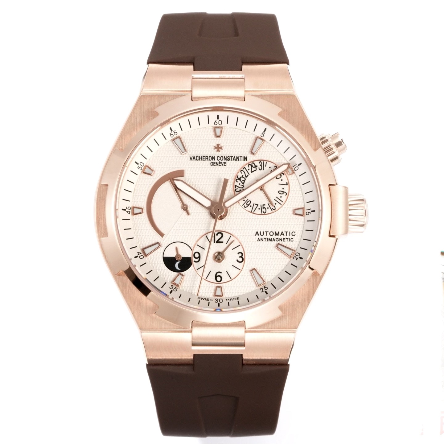 Vacheron Constantin Overseas RW4 Multifunctional Mechanical Watch, 42mm Stainless Steel Casual Business Gentleman Wristwatch