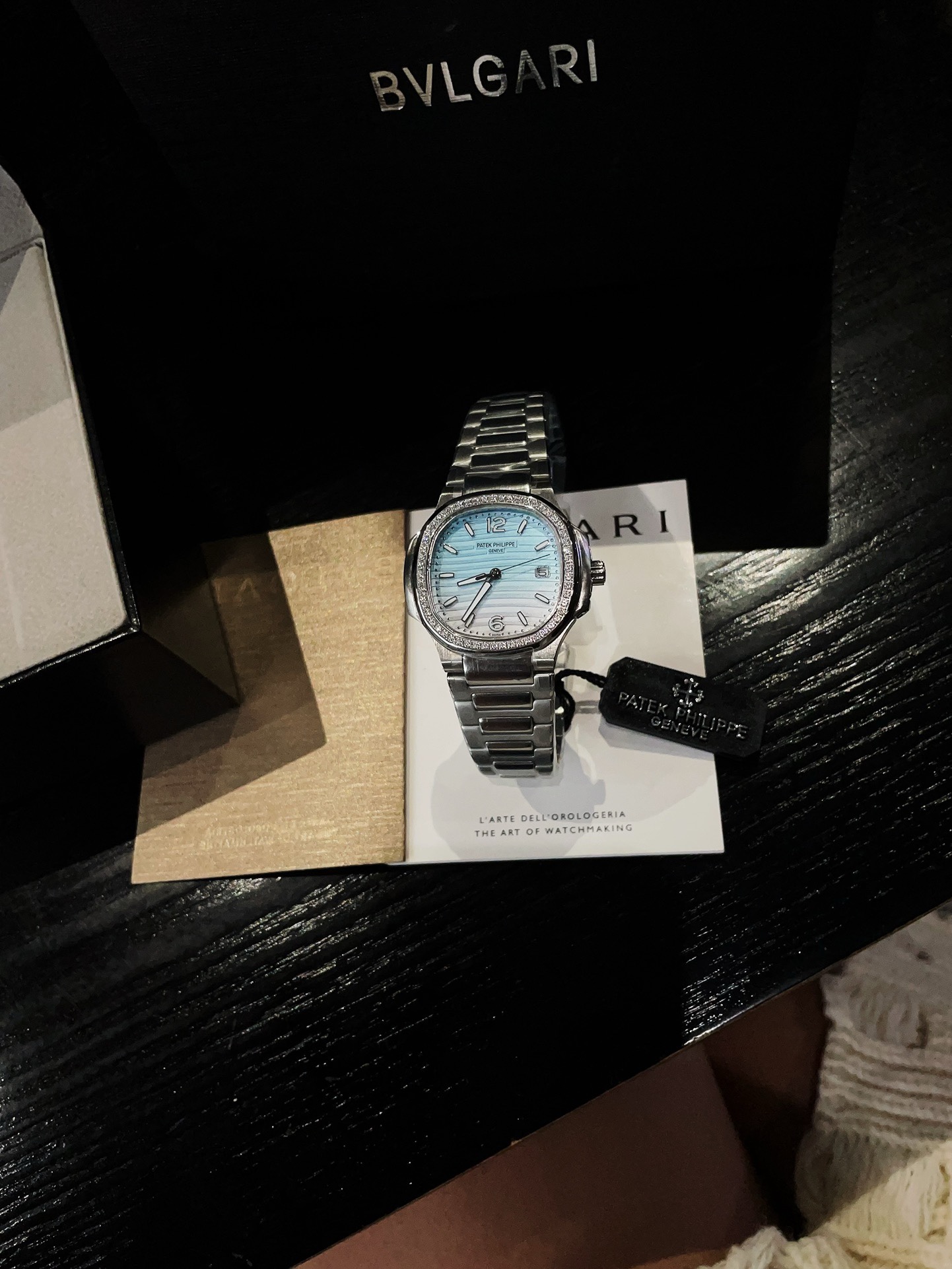 Patek Philippe Nautilus 7118 Women Watch 35mm, Gradient Color Dial Steel Band