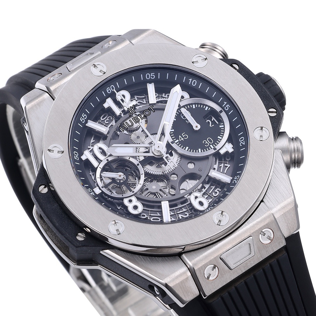 Hublot Big Bang Automatic Chronograph Watch 42mm Titanium Rubber Strap
