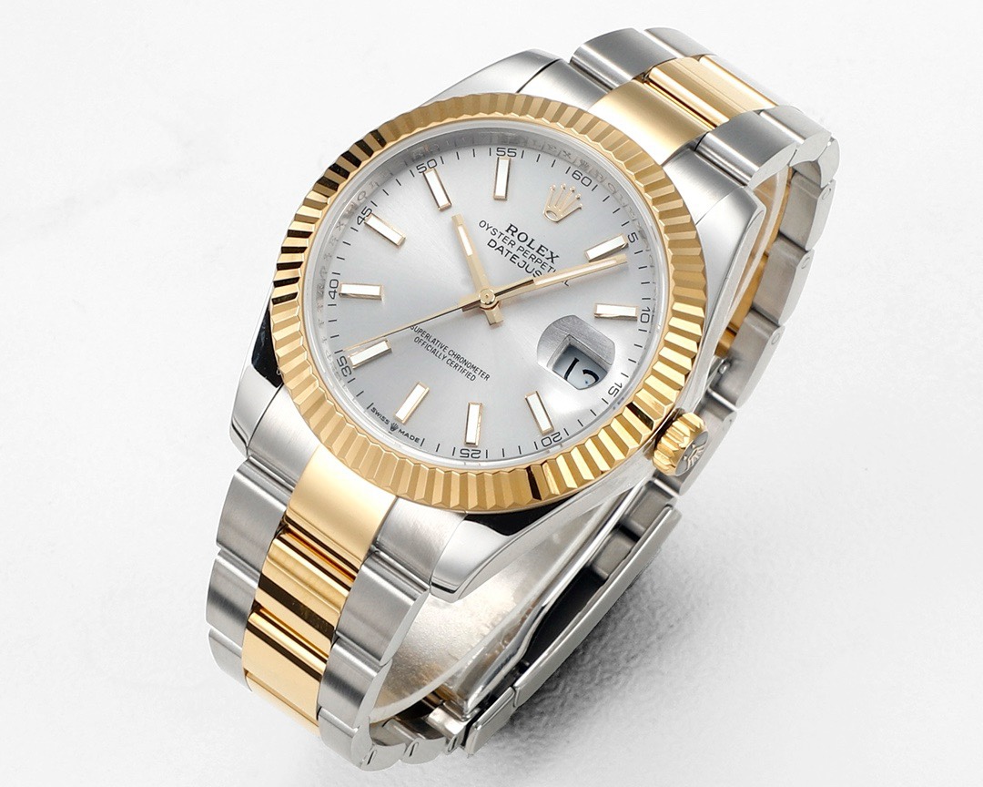 Rolex Datejust 41mm Automatic Watch 3235 Movement 72‑Hour Power Reserve Fluted Bezel