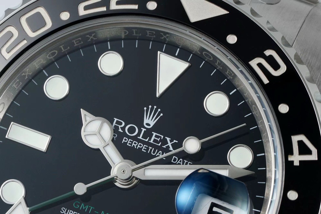 Rolex GMT Travel Watch 904L Steel Cal.3285 Movement