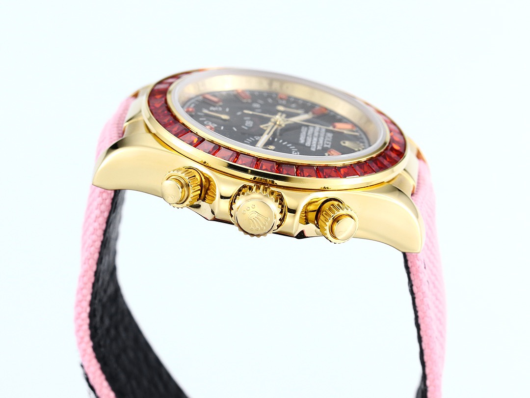 Rolex Cosmograph Daytona Super Clone Watch | Pumpkin Ruby Bezel, 43mm