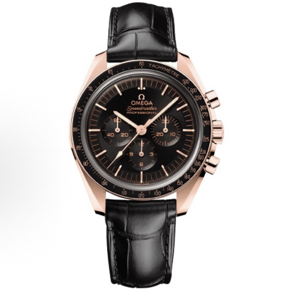 OMEGA Speedmaster Moonwatch 3861 Caliber Moonshine 18K Gold Chronograph 42mm