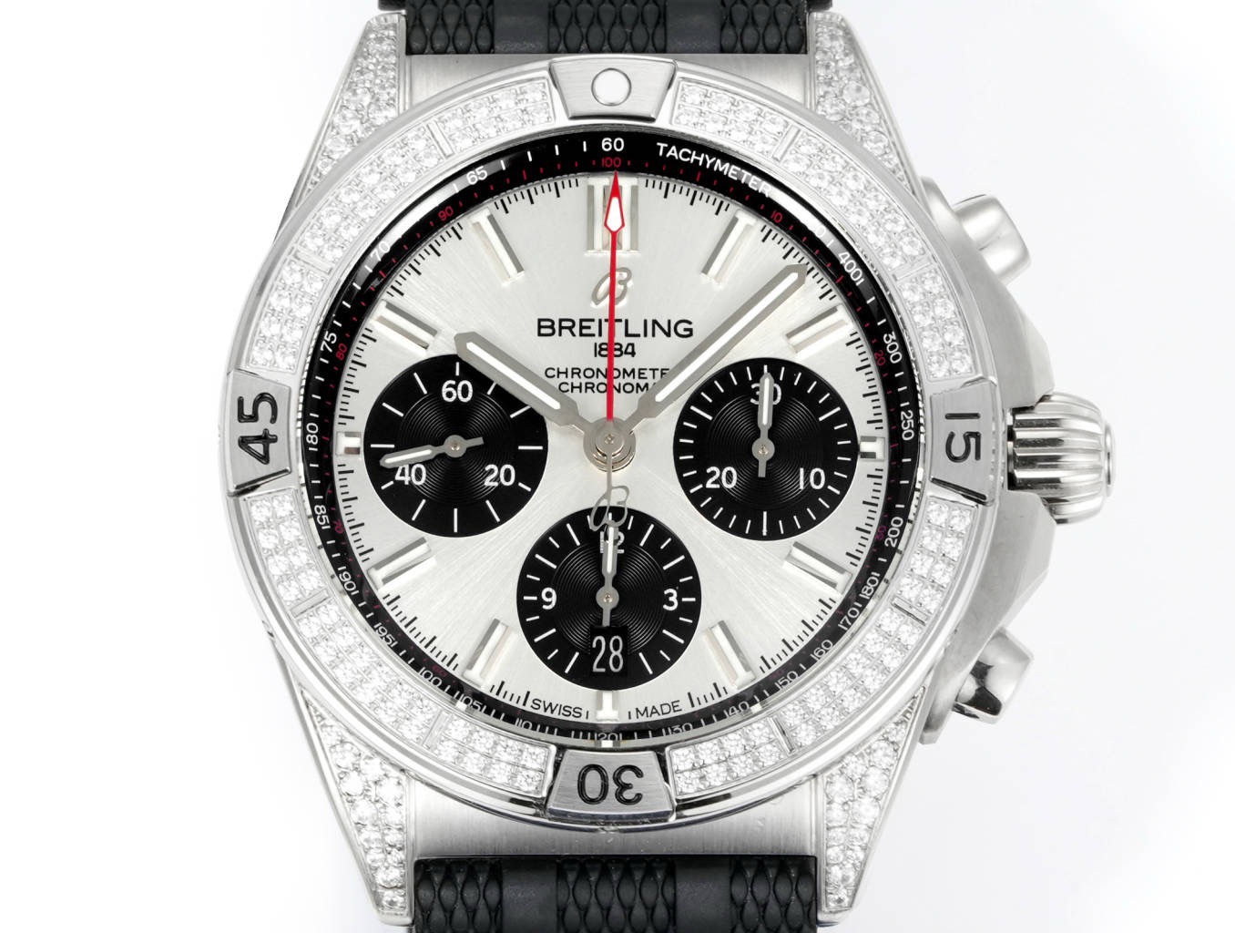 Breitling Chronomat Super Clone Watch | B01 Automatic Chronograph Movement, Diamond Bezel, 42mm
