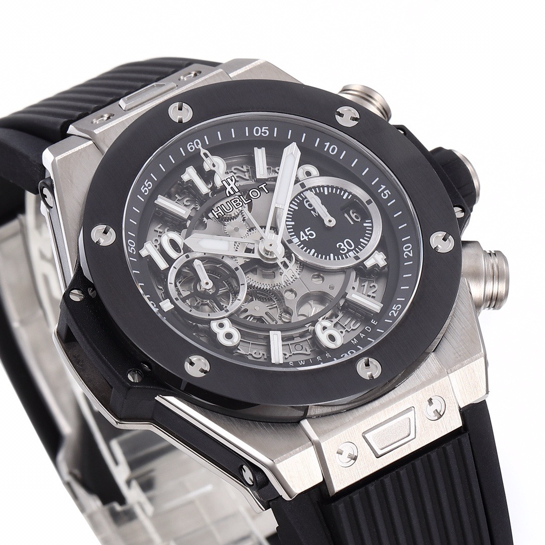 Hublot Big Bang Automatic Chronograph Watch 42mm Titanium Rubber Strap