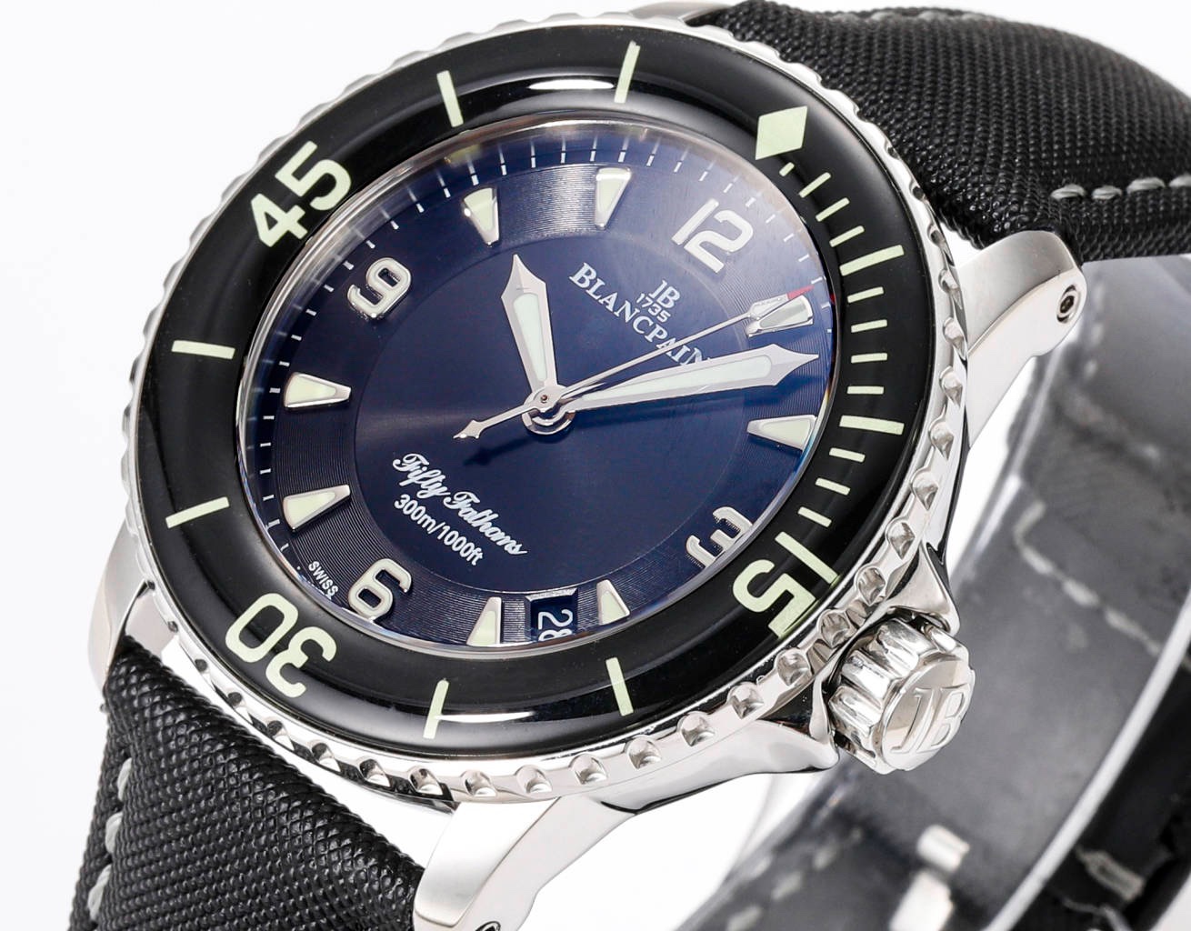 Blancpain Fifty Fathoms 45mm Automatic Diver Watch | Canvas Strap