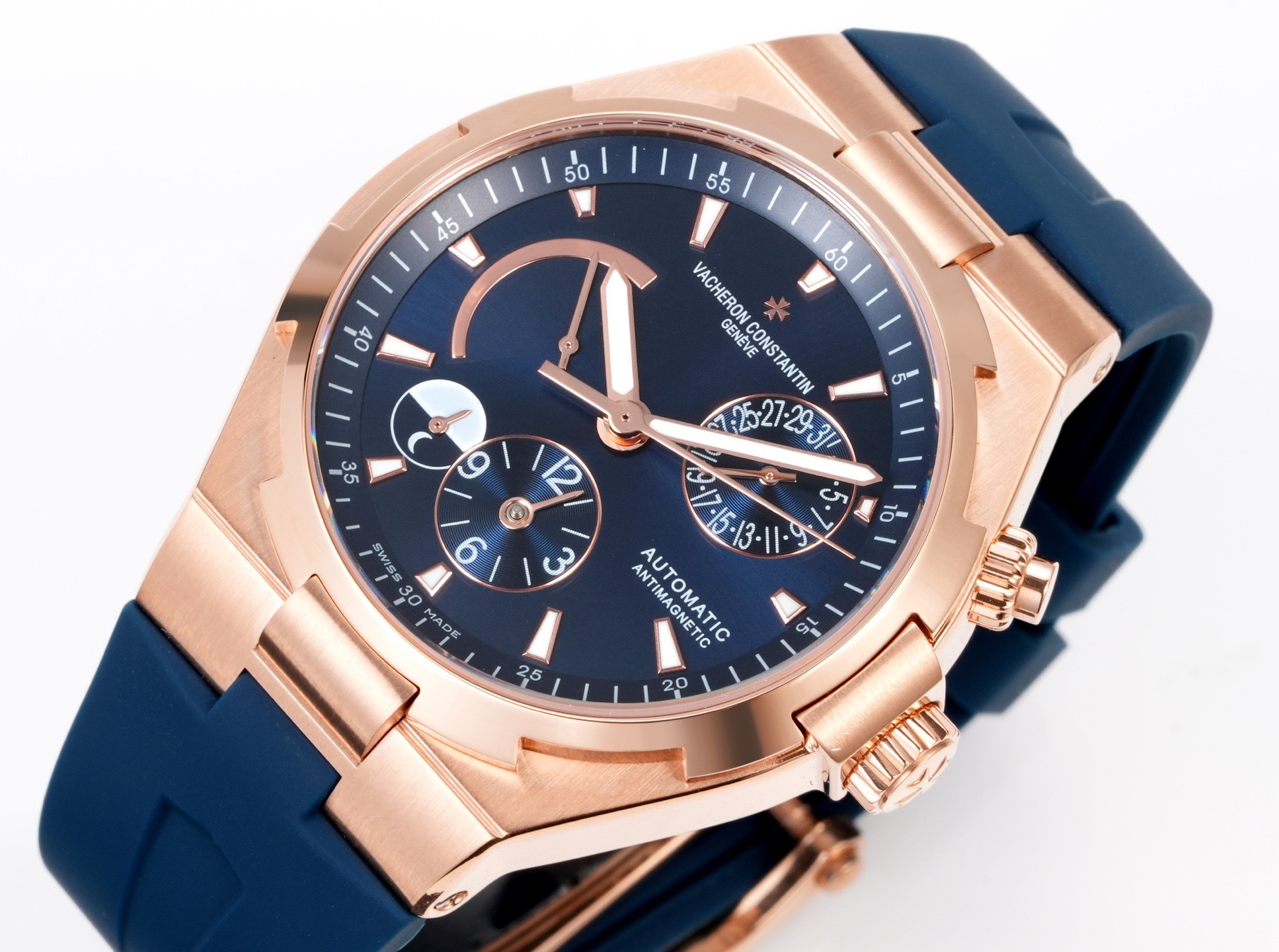 Vacheron Constantin Overseas RW4 Multifunctional Mechanical Watch, 42mm Stainless Steel Casual Business Gentleman Wristwatch