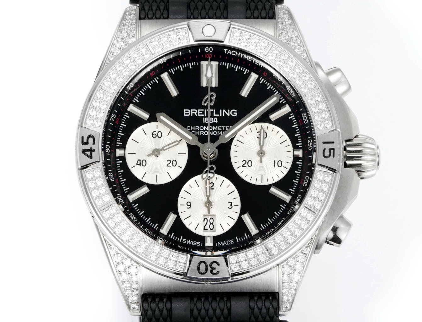 Breitling Chronomat Super Clone Watch | B01 Automatic Chronograph Movement, Diamond Bezel, 42mm