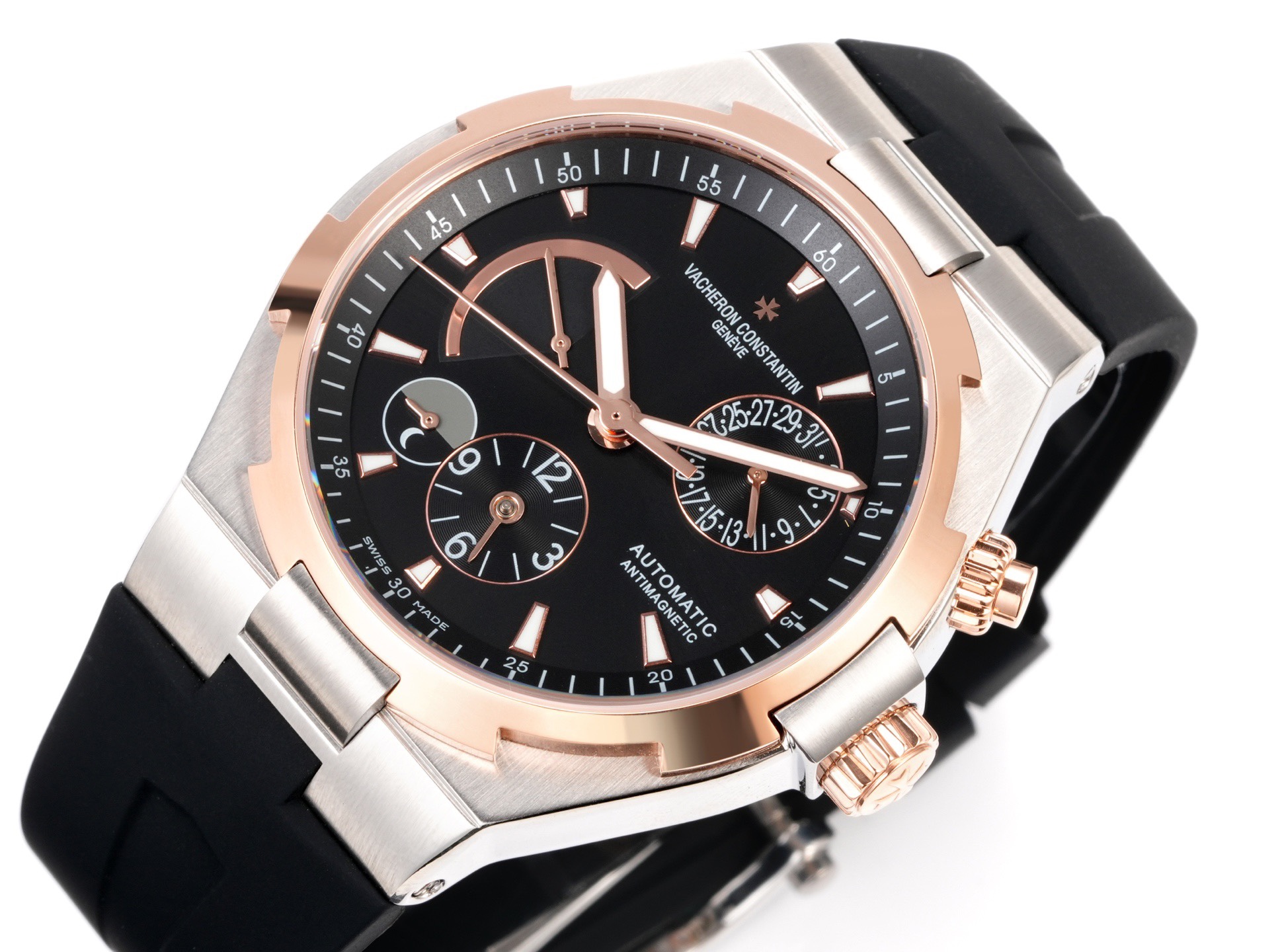 Vacheron Constantin Overseas RW4 Multifunctional Mechanical Watch, 42mm Stainless Steel Casual Business Gentleman Wristwatch