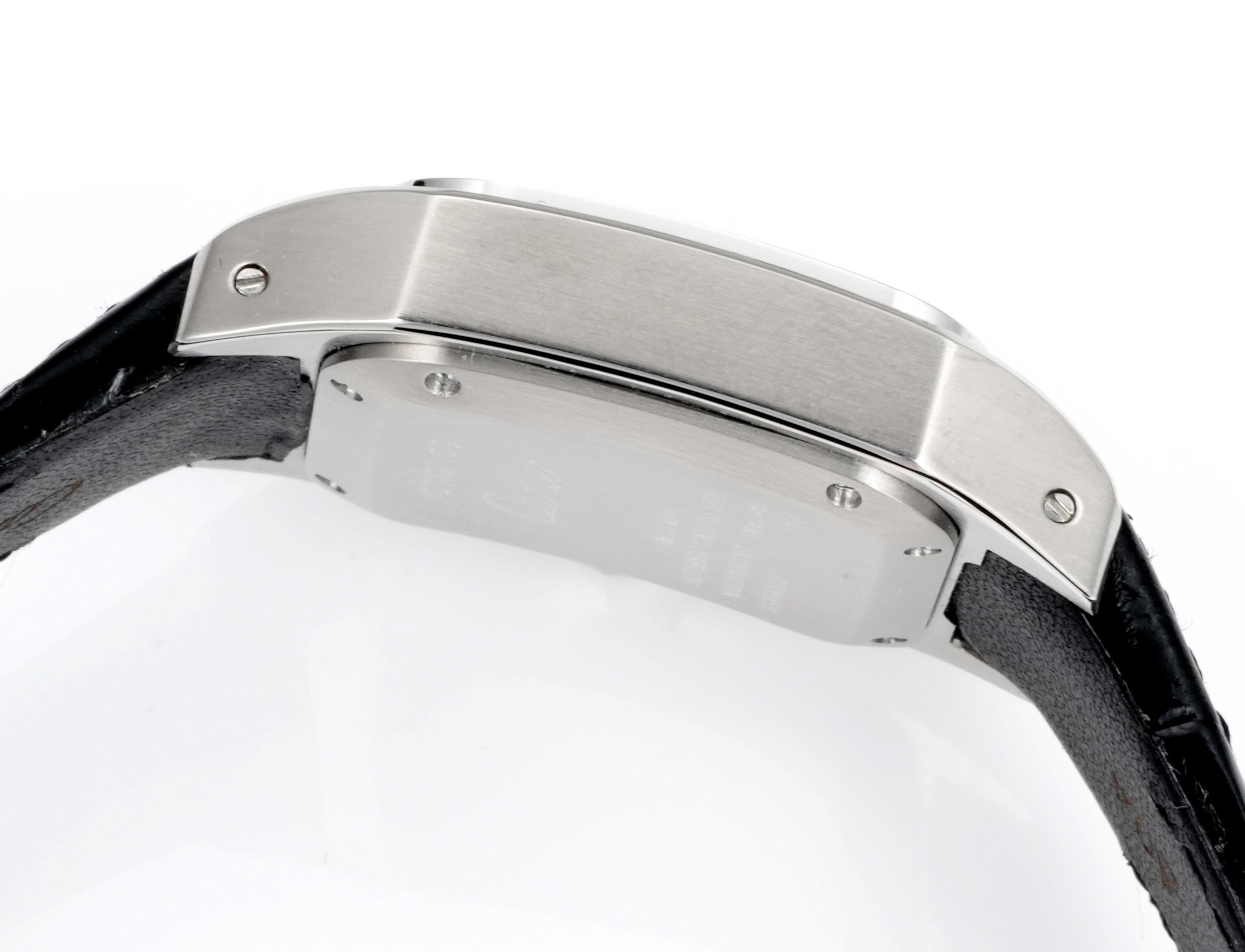 Cartier Santos 100th Anniversary Ladies Watch, Full Paved Diamond Bezel, 35.6mm