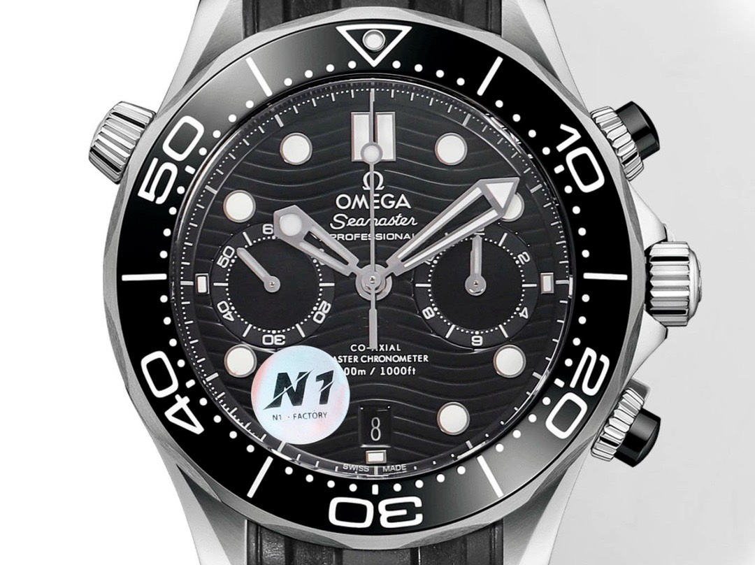 OMEGA Seamaster 300 Chronograph 44mm Dive Watch Cal.9900 Full Function Ceramic Bezel