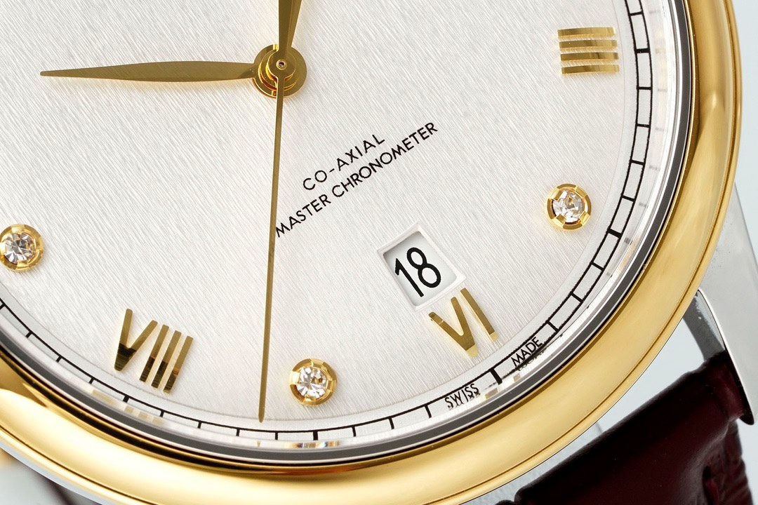 Omega De Ville Power‑Reserve Automatic Mechanical Watch, Genuine Calfskin Leather Strap