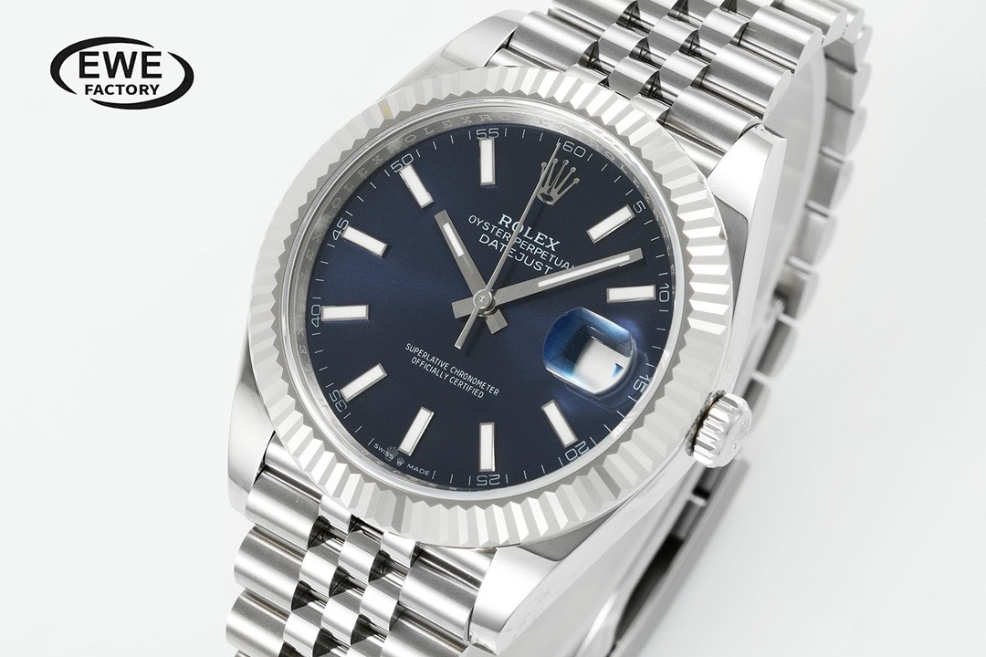 Rolex EWE Factory Datejust 41mm Men Watch, 3235 Automatic Movement, 904L Steel