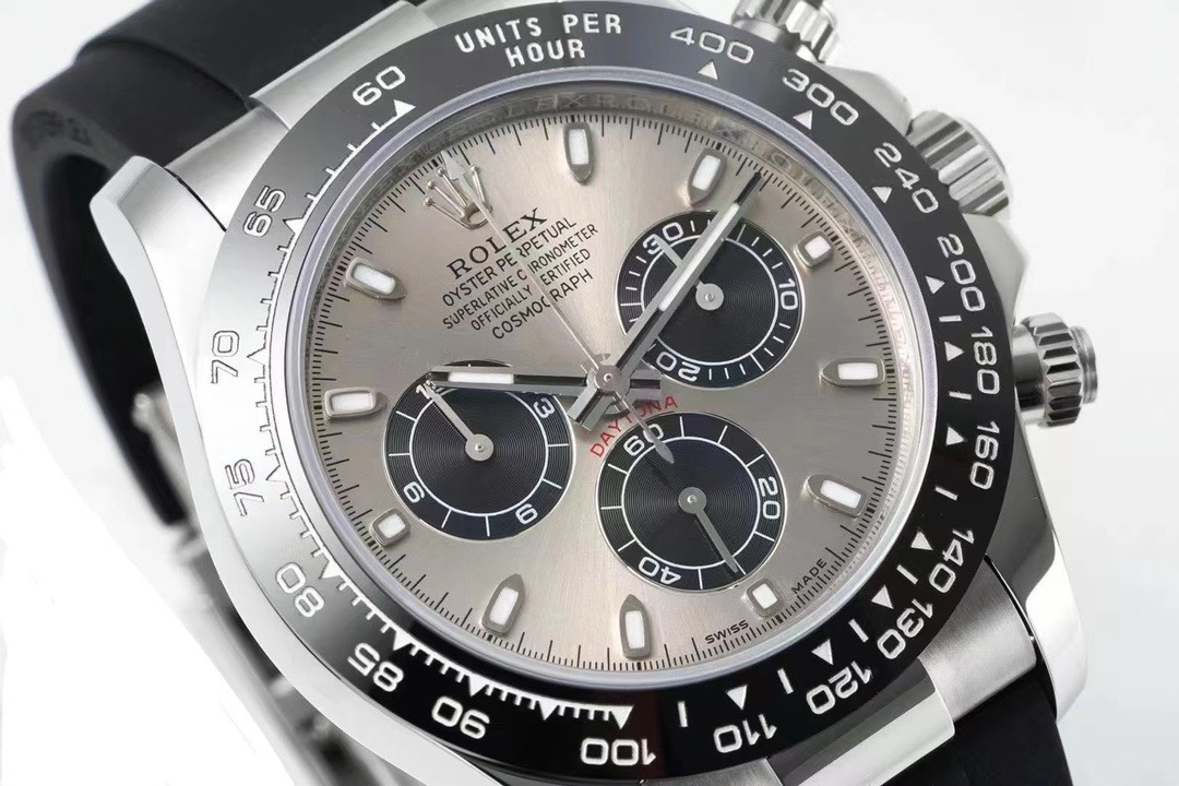 Rolex Cosmograph Daytona Chronograph Watch 40mm 904L Steel Ceramic Bezel Custom 7750 Movement