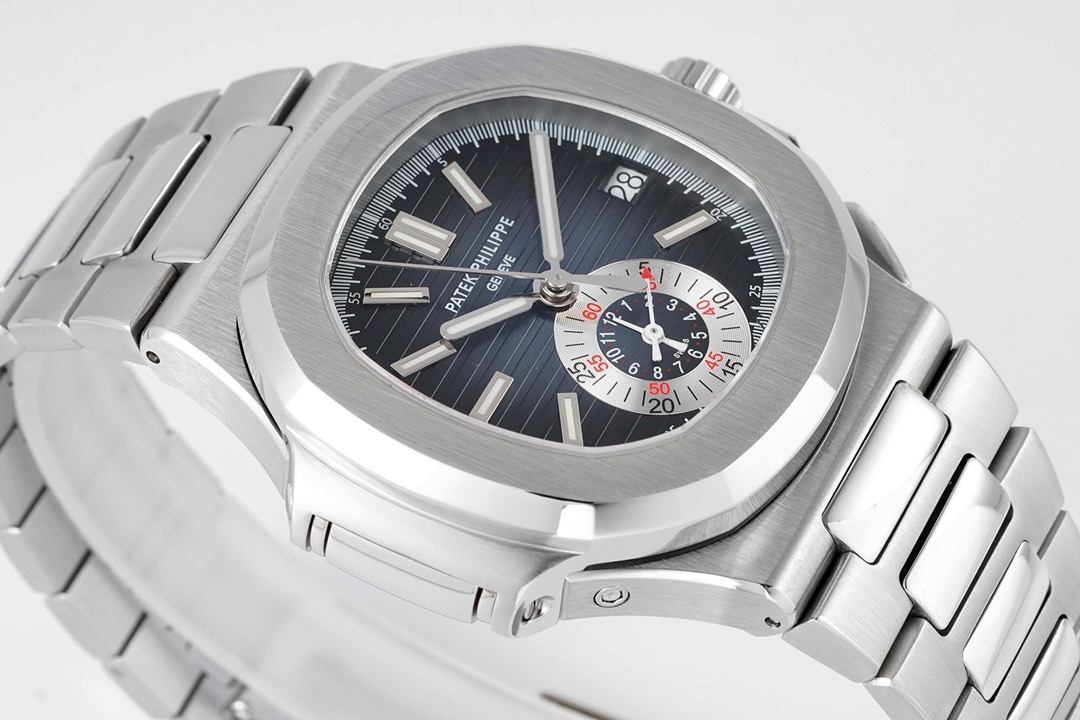 Patek Philippe Nautilus 5980 Chronograph Watch, 40.5mm, Real Working Small Second & Chronograph Functions