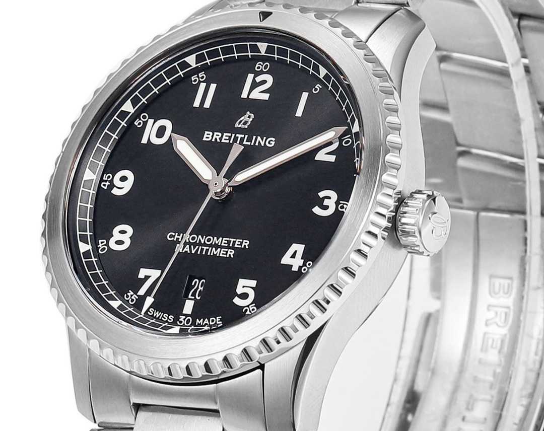 BREITLING Navitimer Pilot Watch 41mm, BLS Factory 2824 Automatic Movement Steel Bracelet
