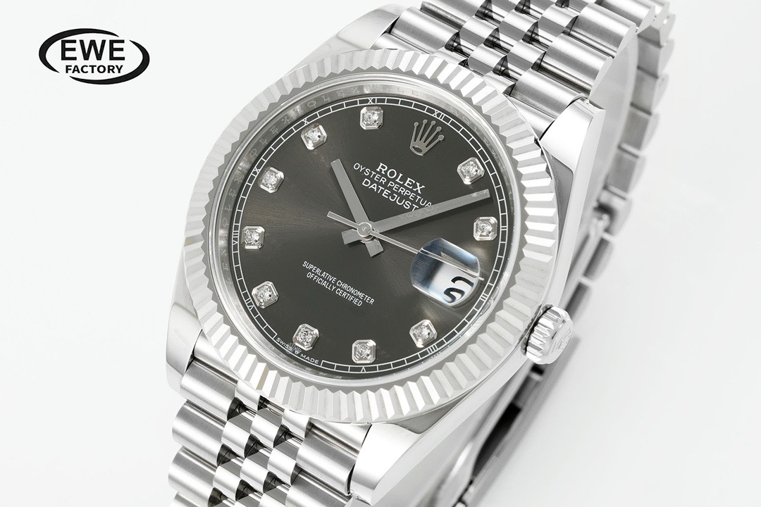 Rolex EWE Factory Datejust 41mm Men Watch, 3235 Automatic Movement, 904L Steel