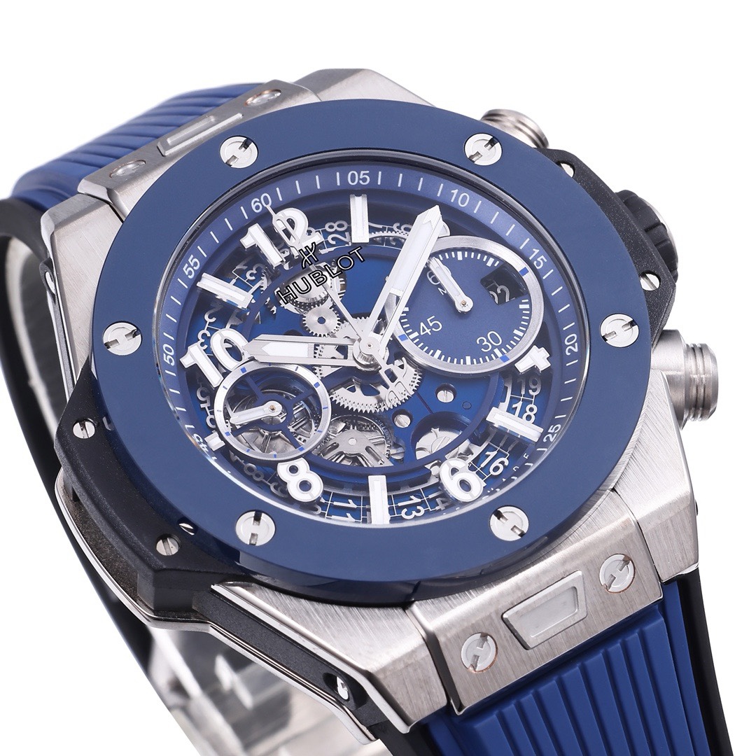 Hublot Big Bang Automatic Chronograph Watch 42mm Titanium Rubber Strap