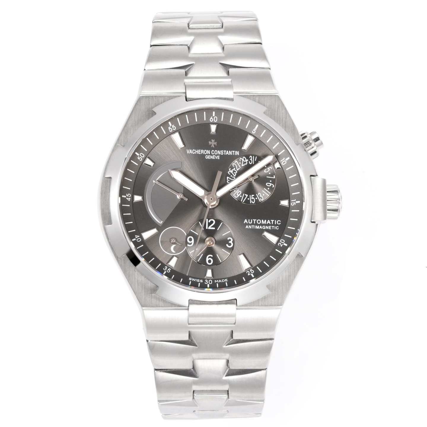 Vacheron Constantin Overseas RW4 Multifunctional Mechanical Watch, 42mm Stainless Steel Casual Business Gentleman Wristwatch